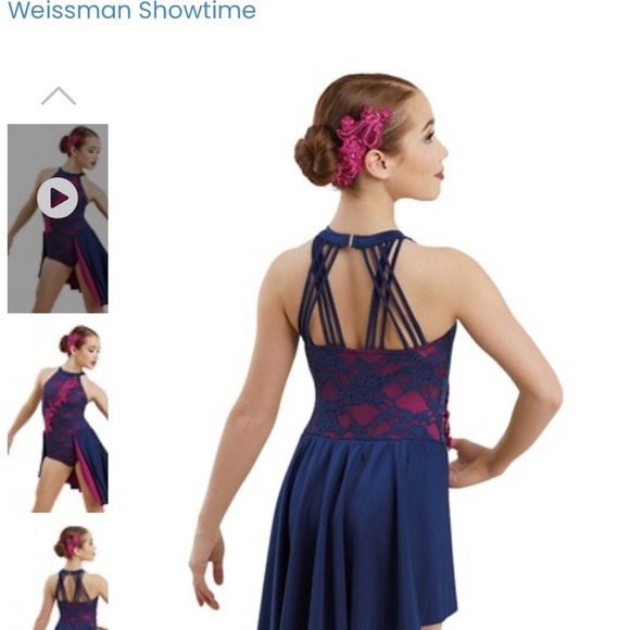 Weissman Lyrical costume Intermediate Child with added stoning - Picture 2 of 3